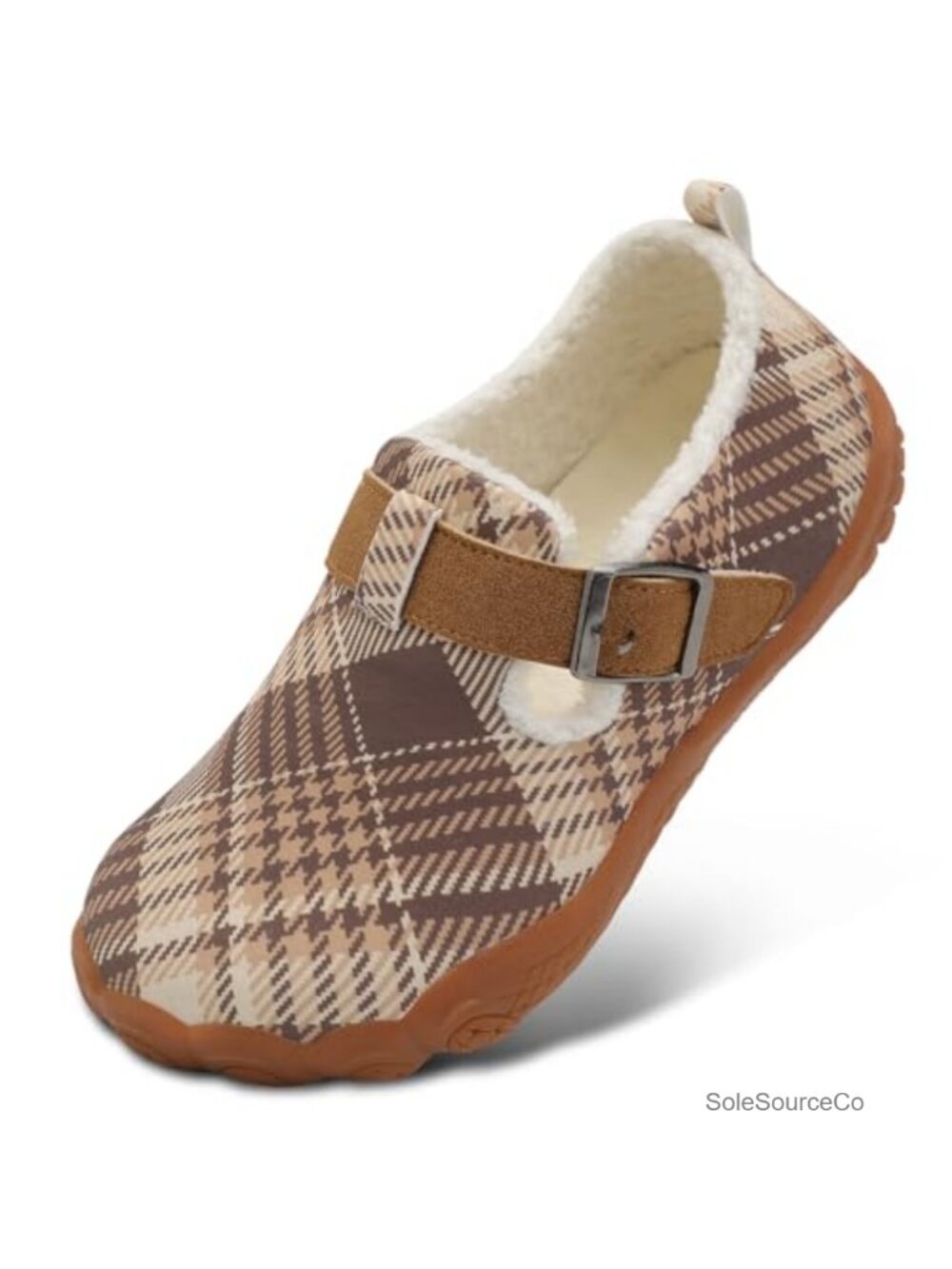 Suede Mocc Faux Fur Lined Arch Support Non Slip House Shoes